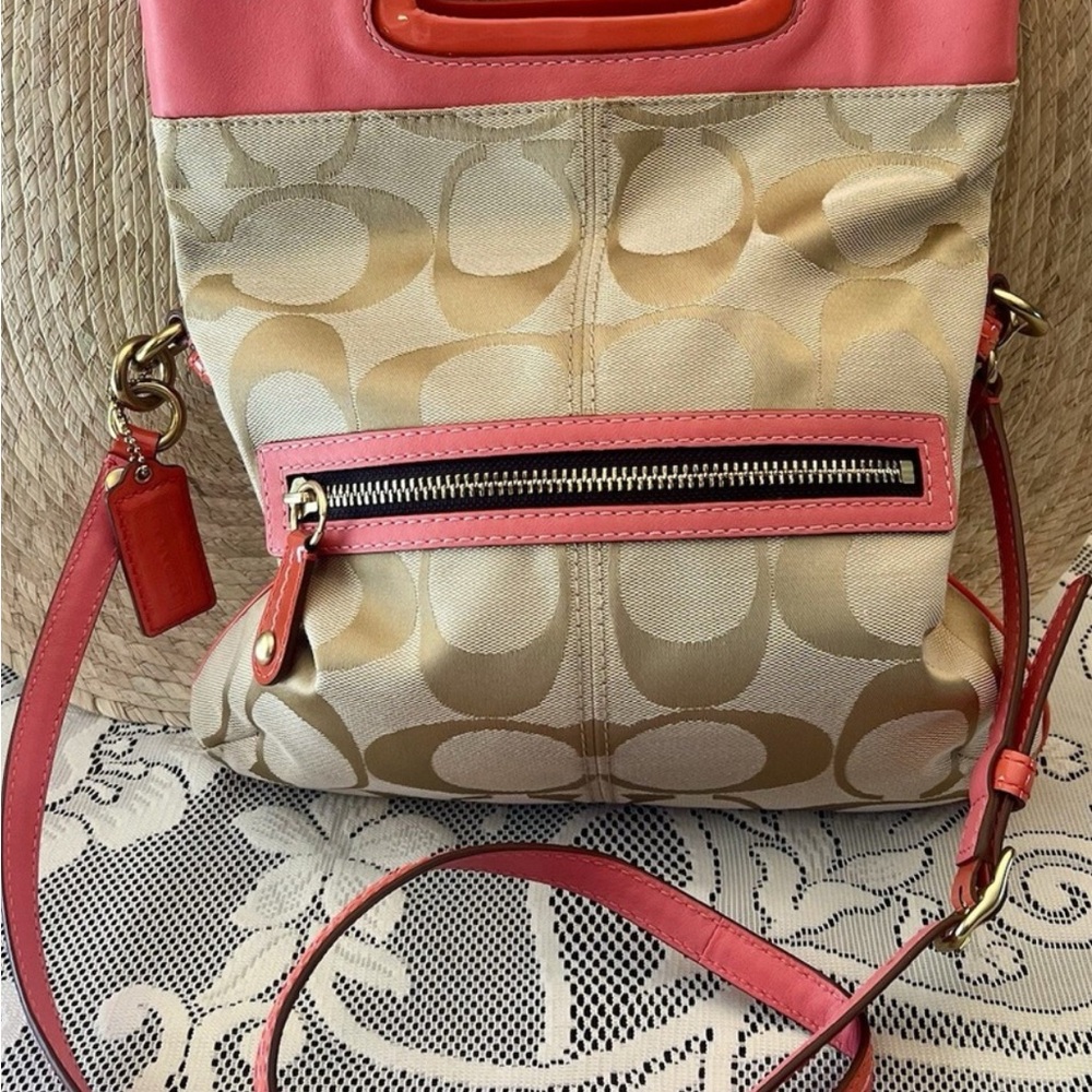 Coach Bonnie fold over crossbody bag